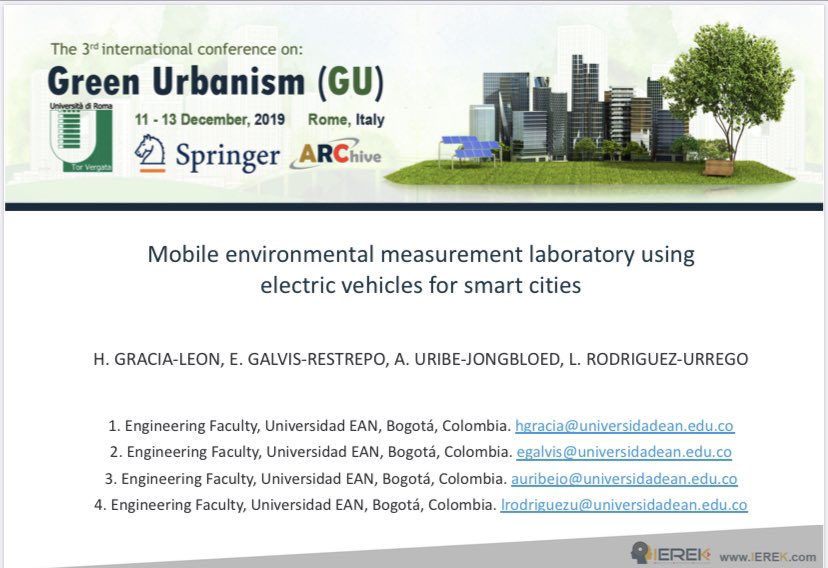 Leonardorodz's tweet photo. Con toda la expectativa del mundo a presentar mañana el proyecto #LiVECI al Congreso de #GreenUrbanism del @IEREK_INSTITUTE en Roma. Pensando en ser la solución más innovadora, te escriben que eres finalista 😱. Todo esto es posible gracias a @indevos_RT y la @UniversidadEan https://t.co/oLuZobC2Ih