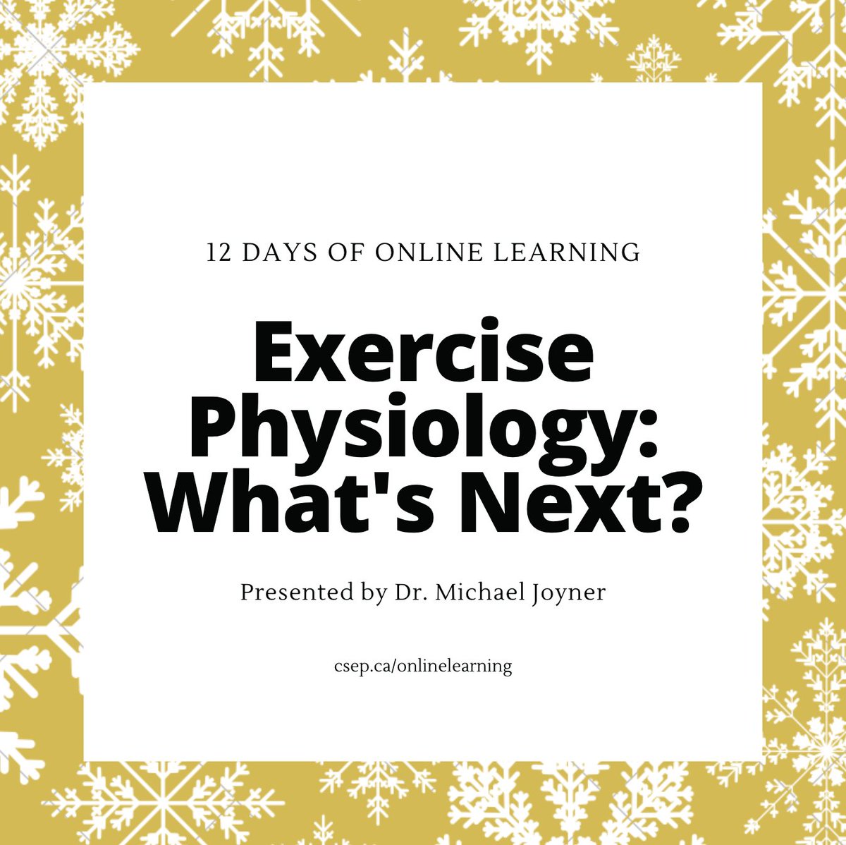 csep_scpe's tweet photo. Day 5️⃣ : CSEP 2017 conference keynote Exercise Physiology: What's next? Presented by Dr. Michael Joyner, he discusses his view of what is next for our field and emerging issues in exercise physiology. https://t.co/PM8BsBBPID
#CSEPOnlineLearning #12DaysofOnlineLearning https://t.co/WdW2vl1I2E
