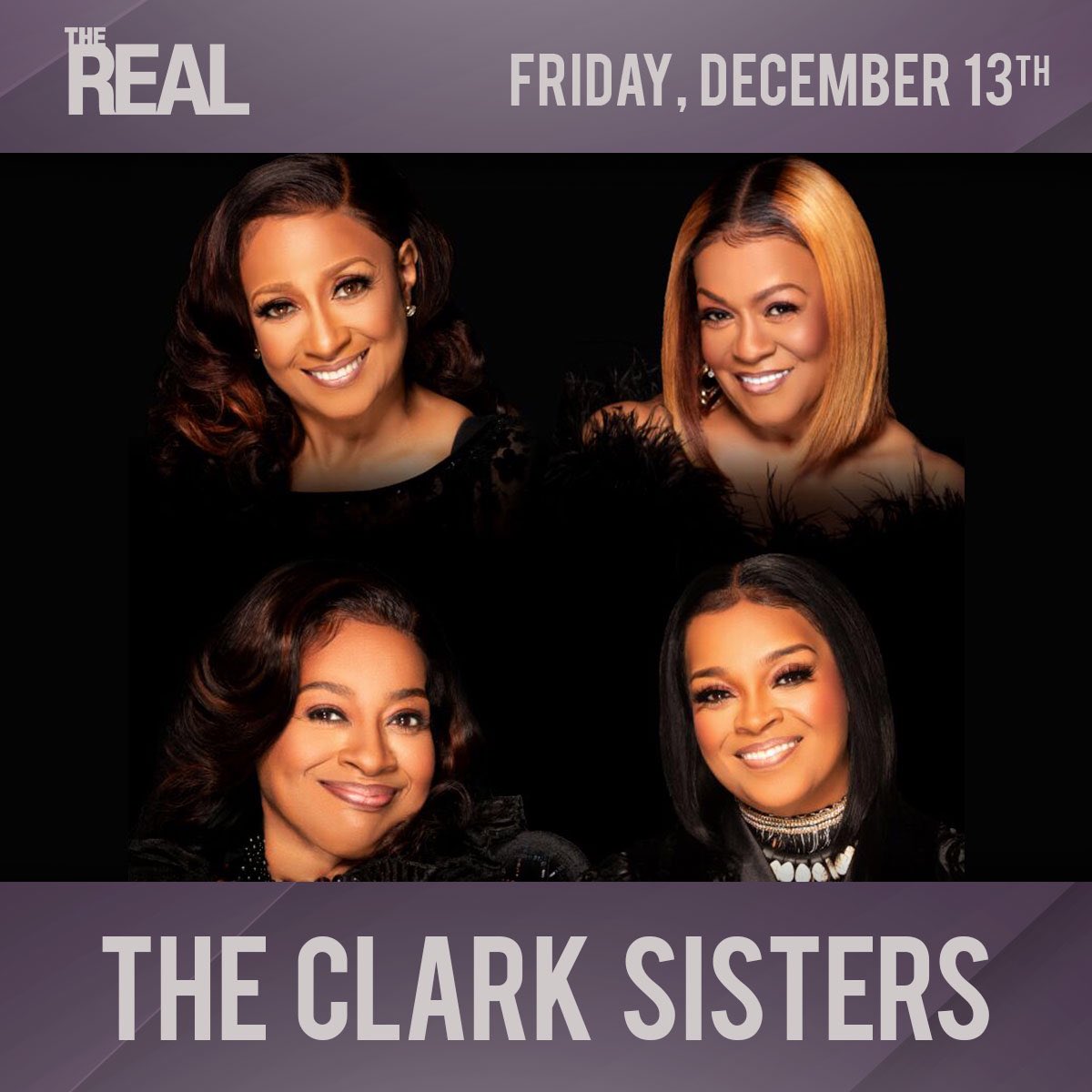 Check out The Clark Sisters on “The Real” tomorrow.