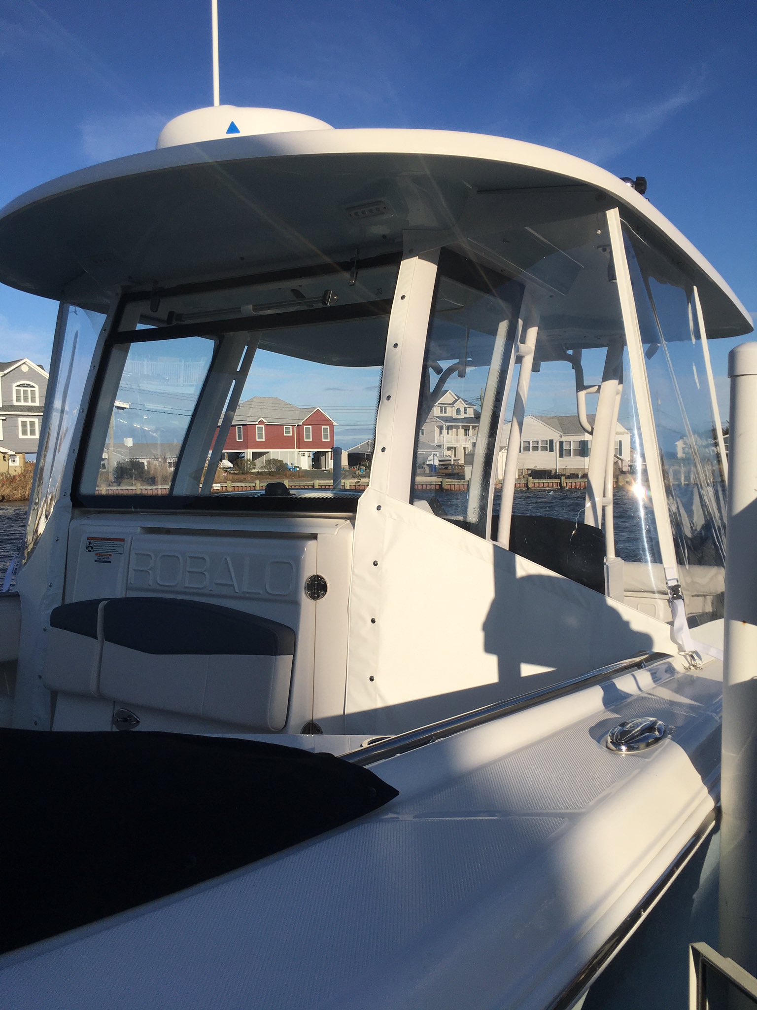 Gioia Sails on Twitter "2019 302 Robalo with a four piece enclosure connecting to existing