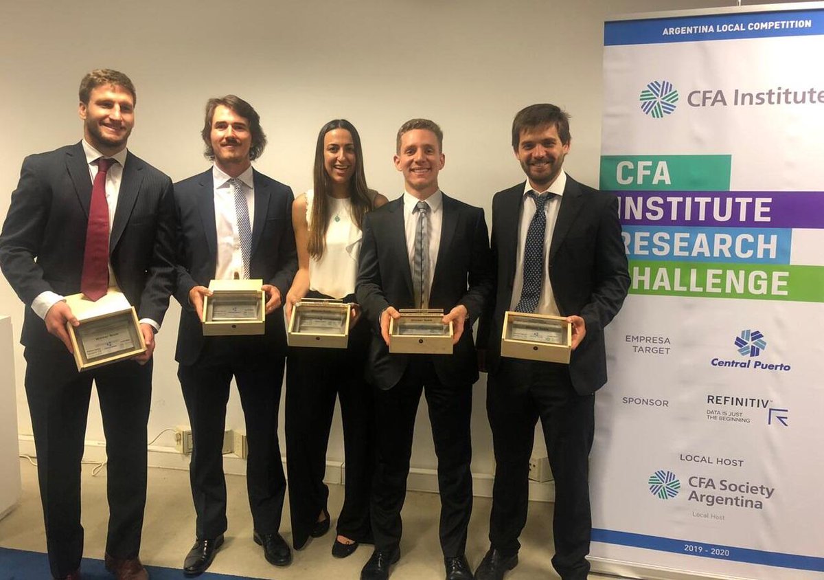 Por segundo año consecutivo, un equipo ditelliano gana la etapa local del <a href="/CFAinstitute/">CFA Institute</a> Research Challenge. ¡Felicitamos a los dos equipos de la #MFinDiTella que compitieron y le deseamos al ganador éxitos para la próxima instancia! bit.ly/2YIXmCX