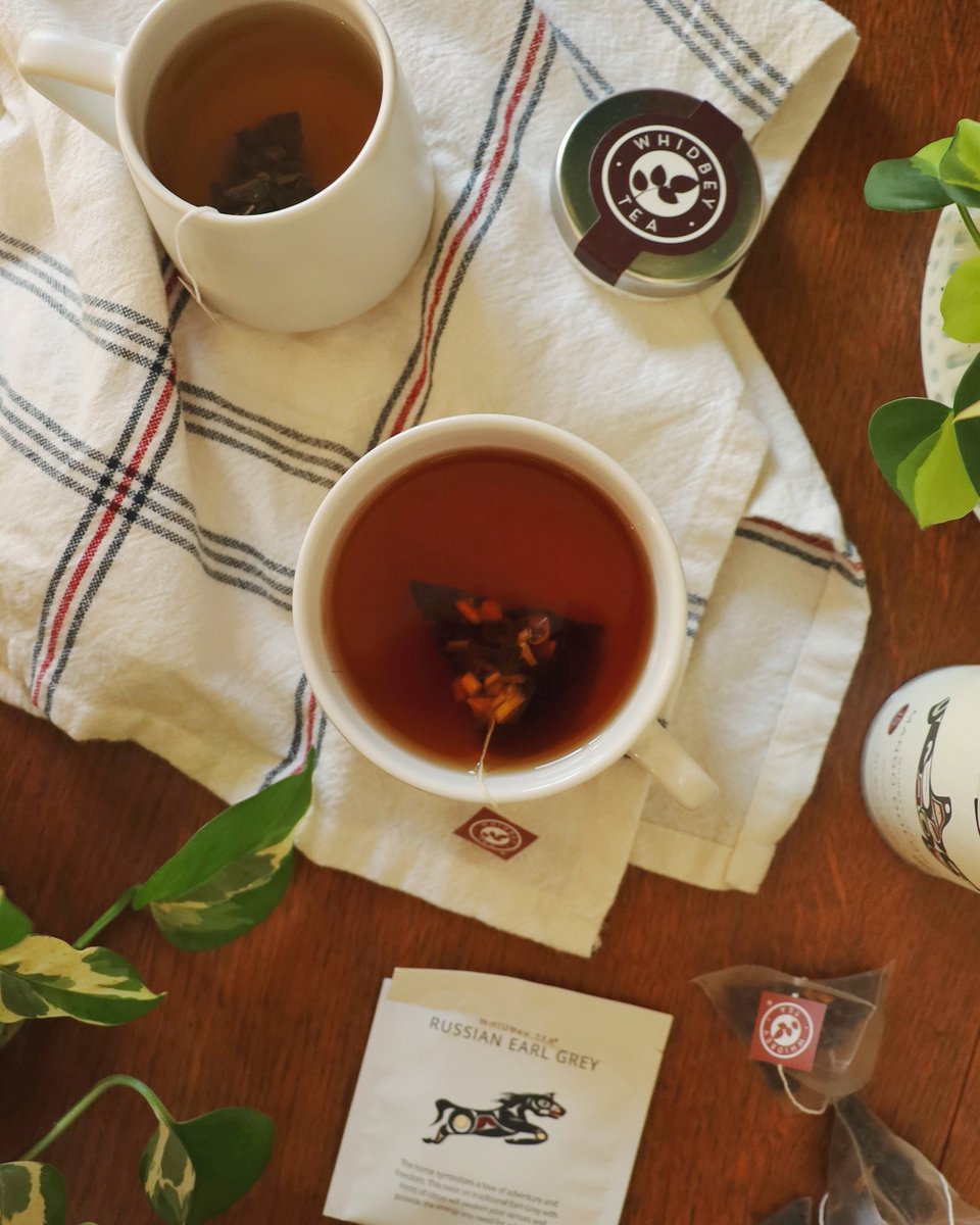 Over here drinking tea, tea, and more tea now that it's consistently freezing in our neck of the woods. We've been sipping on blends from <a href="/WhidbeyTea/">Jennifer Evans</a> with Russian Earl Grey being our go-to in the morning and Spiced Rooibos an evening fav.