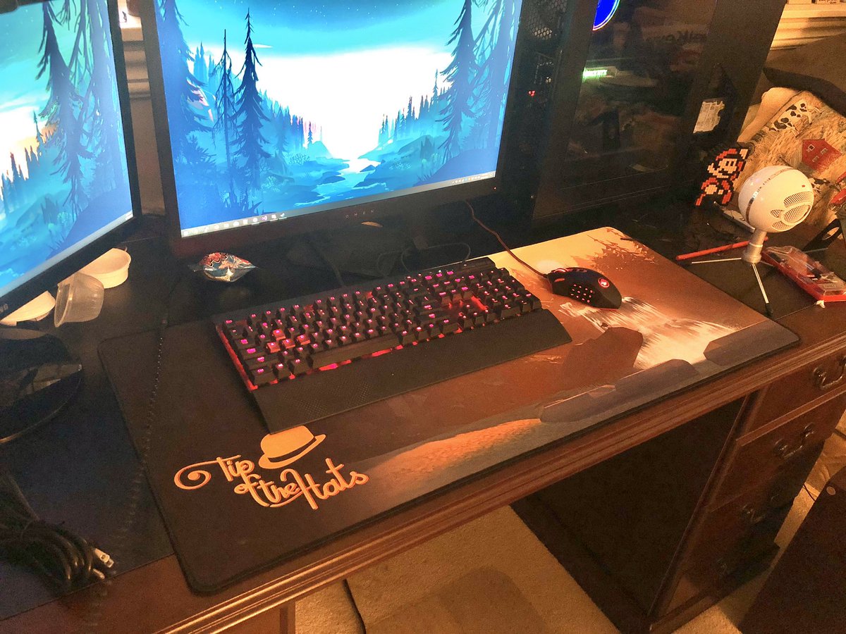crisp2020's tweet photo. Got my #TotH2019 mousepad today and I absolutely love it! Many thanks to @TipoftheHats and @Miss_Jasbutts for making this happen. It was well worth the wait! 👍 https://t.co/e2SiipeyTS
