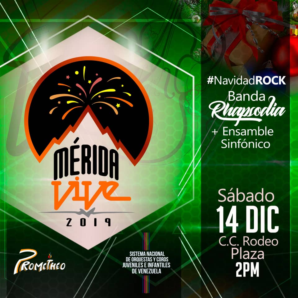 Este 14.12.2019 nos vemos en el C.C. Rodeo Plaza para que disfruten de una pequeña muestra de Mérida Vive!