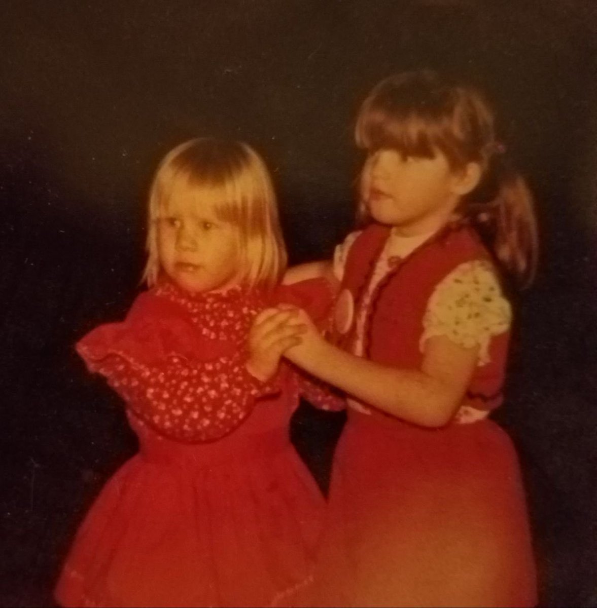 Childhood photos....me and my cousin polka dancing to our grandfather’s band....great memories!  #dancing #ellemcbelle
