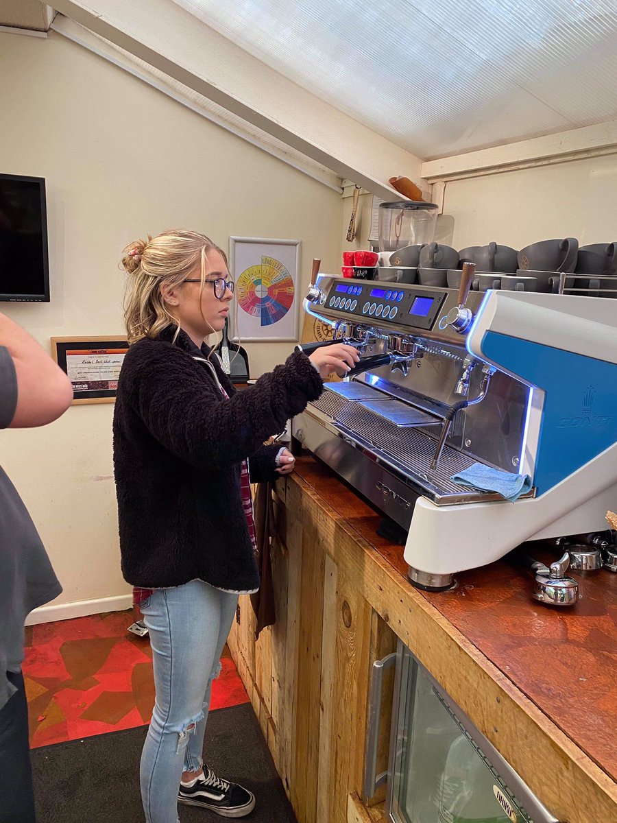 CharliesCafe3's tweet photo. Lastly is Taylor 🖤 she’ll be floating around the cafe, helping customers &amp; staff whenever needed 😊 she has the pleasure of working along side such an amazing, welcoming family ~ and we’d all like you to join our cafe family too 🦋
 #memories #charliescafe #bestjobintheworld https://t.co/2NmVzEftGQ