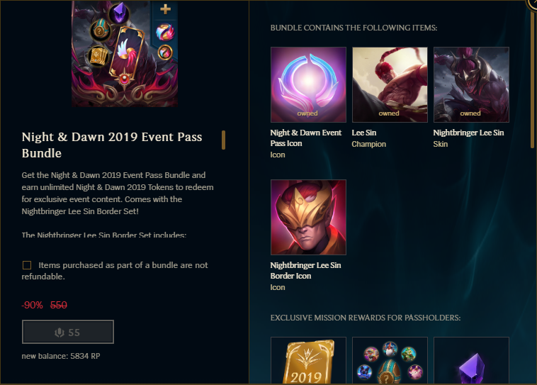 Rhobalasv2's tweet photo. Avec la sortie de L'Event Night and Dawn je vous offre un Pass Bundle (celui à 2600 RP avec le Skin de Lee dedans)🎁

Tirage au sort 🎲
🔁 RT + ✅ Follow  + ❤️ FAV  

Résultats le Dimanche 15 Décembre 📅 https://t.co/BAPxLZqR8y