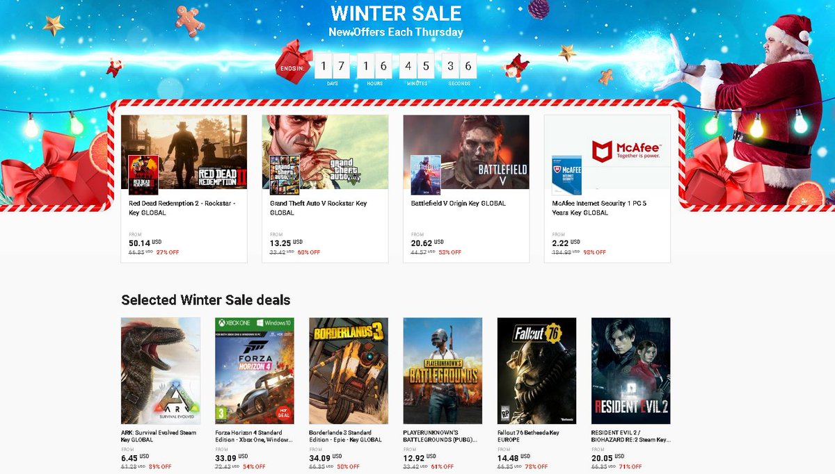 Check Out G2A's New Winter Sale Using My Referral Link

g2a.com/r/365Giveaways

#gaming #gamer #videogame #videogames #gaminglife #gamingnews #gamers #pcgamer #pcgames #pcgaming #ad