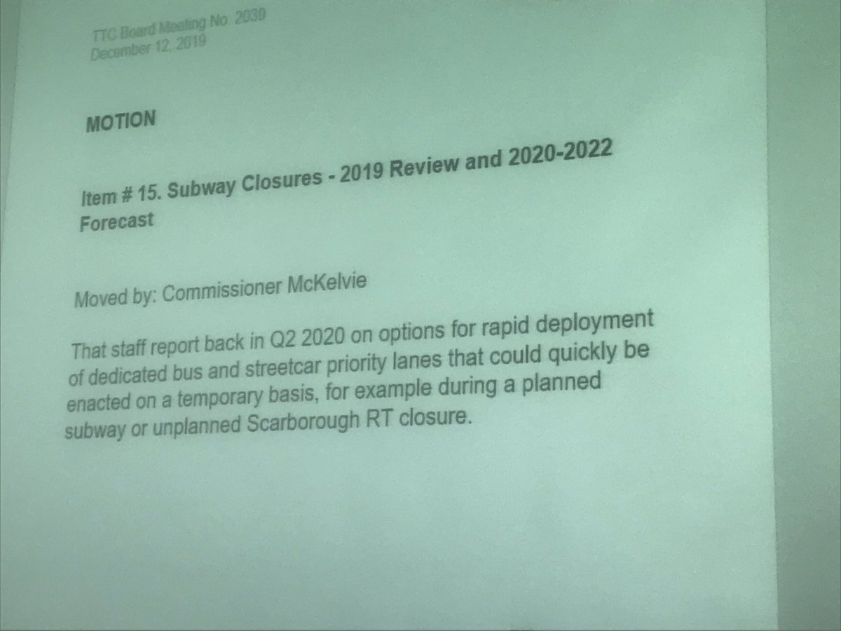 BenSpurr's tweet photo. Cllr McKelvie again with a pro-bus lane motion, asking whether they could be quickly deployed in event of a subway or SRT shutdown. https://t.co/9HijIrhaaz