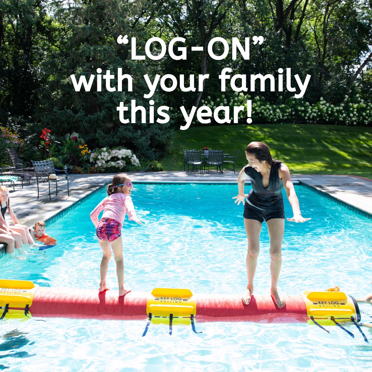 KeyLogRolling's tweet image. Give a Key Log® to your family — the gift that keeps on giving at any backyard pool or lake home. #FREESHIPPING* through January 1st. 

* Purchase online at KeyLogRolling.com
* Order by Dec 14 for Dec 24 delivery
* Free delivery within continental US
 *#logrolling