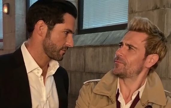 FedePiper91's tweet photo. the duo we didn't know that we needed. #CrisisOnInfiniteEarths #LuciferNetflix #LuciferMorningstar #Constantine #arrowversecrossover https://t.co/HgzqnbUP9G