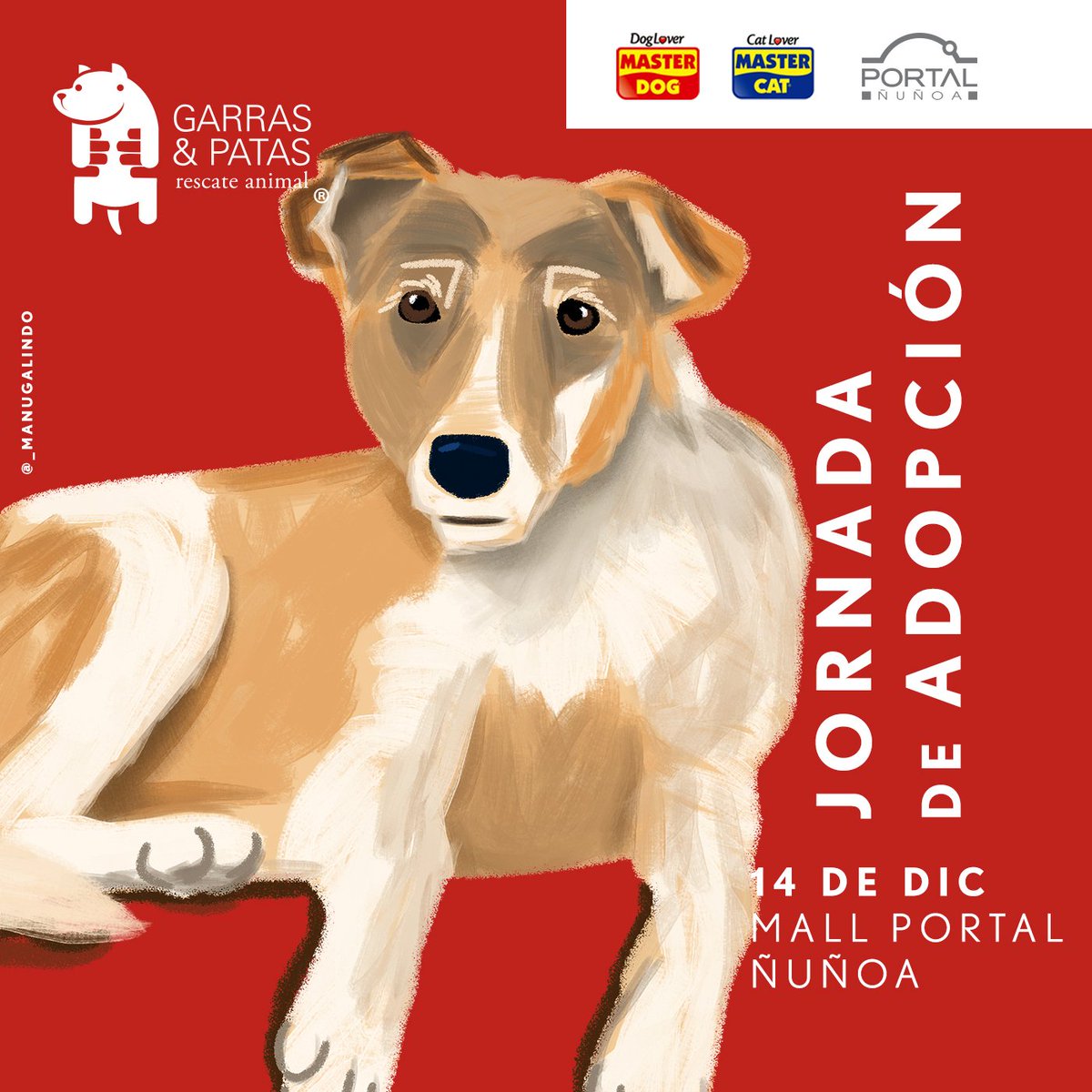 Este 14 de diciembre te esperamos en una nueva Jornada de Adopción a partir de las 13:00 hrs. ❤️ ¡Esta navidad, entrega amor!