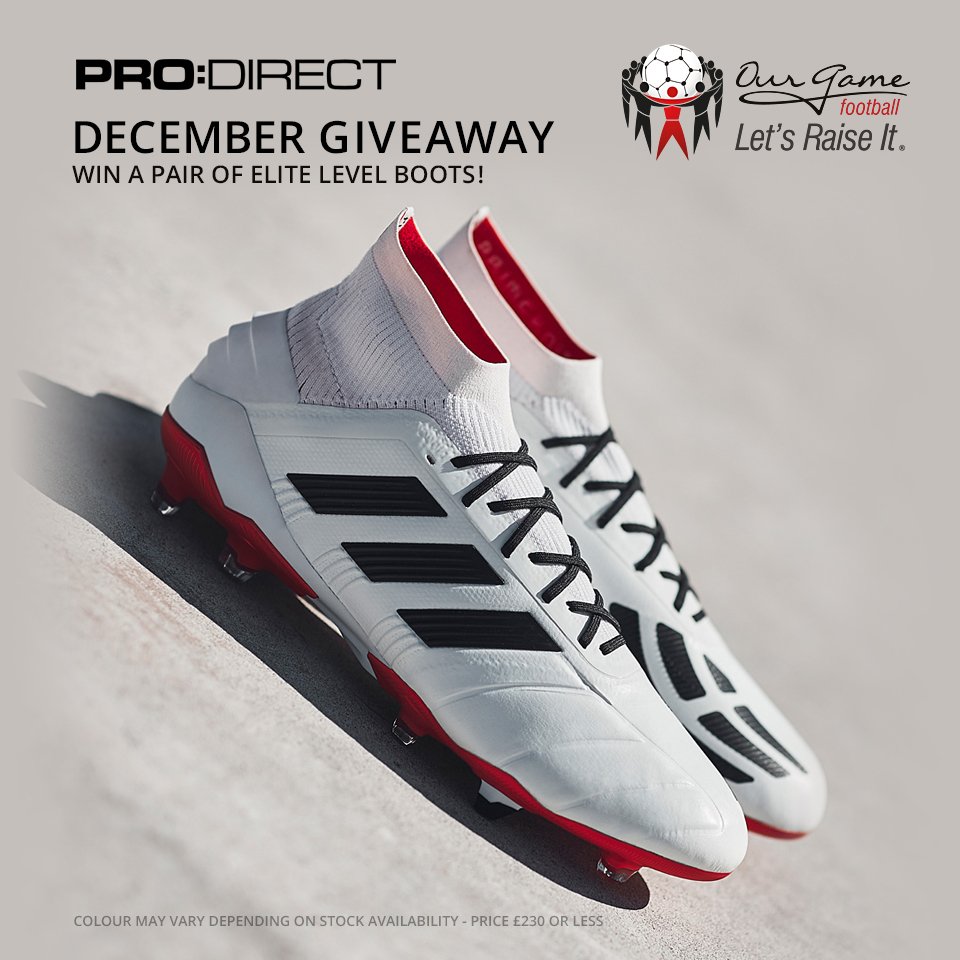 Anyone fancy a pair of these? Decembers giveaway in association with <a href="/ProD_Soccer/">Pro:Direct Soccer</a> ! Like, retweet and follow us for your chance to win!  Also sign up for our FREE membership to see what else we giveaway! 😁 ourgamefootball.com/ourgame-regist…

#TeamOurGame #ChangingTheGame #ItsAMovement