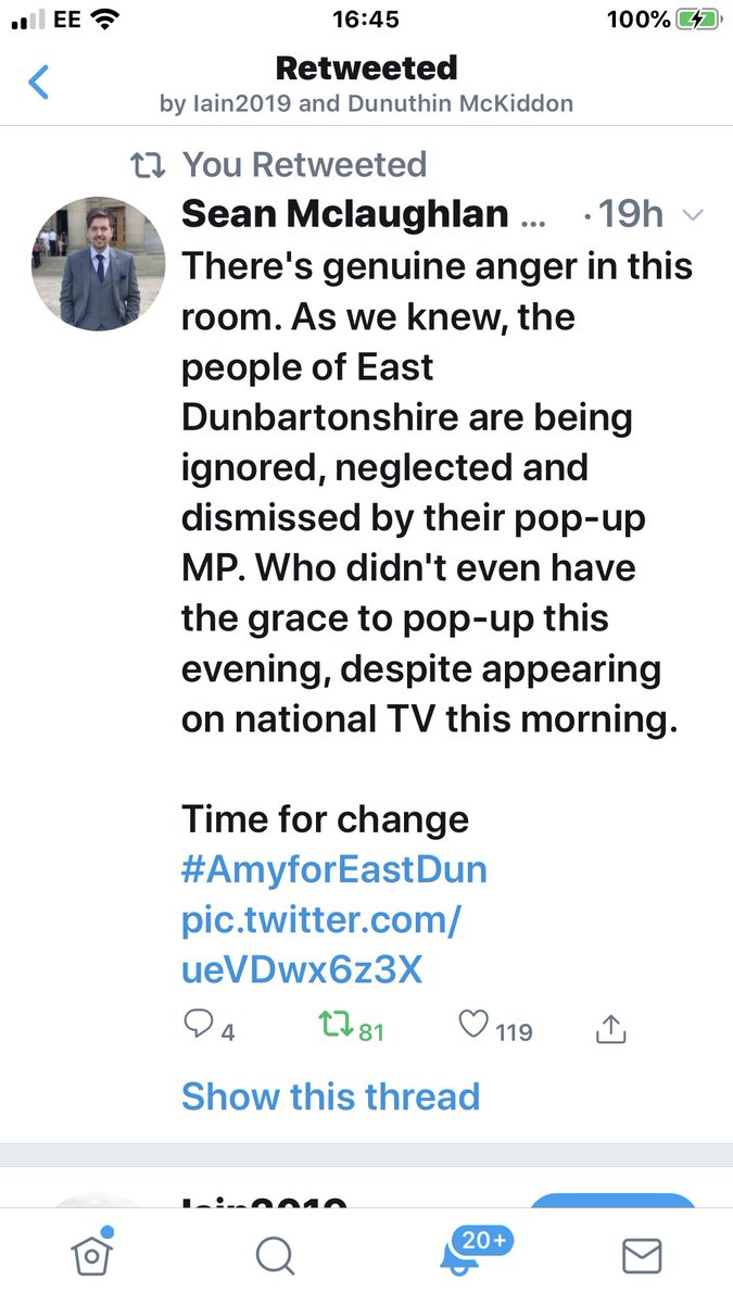 Sheilam19534814's tweet photo. @edlibdems @scotlibdems #AbsenteeMP
#FrackerJO
#DelusuionalDIVA
#RevokerJO
#TooFeartToDebateJO
#GirlySNOT
Elected in 2017 to East Dunbartonshire hardly been seen there since
Too far from her English home
Didnโt turn up to Hustings
Didnโt turn up to campaign
#VoteSNP for Local Candidate
Amy Callaghan๐ด๓ ง๓ ข๓ ณ๓ ฃ๓ ด๓ ฟ https://t.co/x2V3s0YcxY
