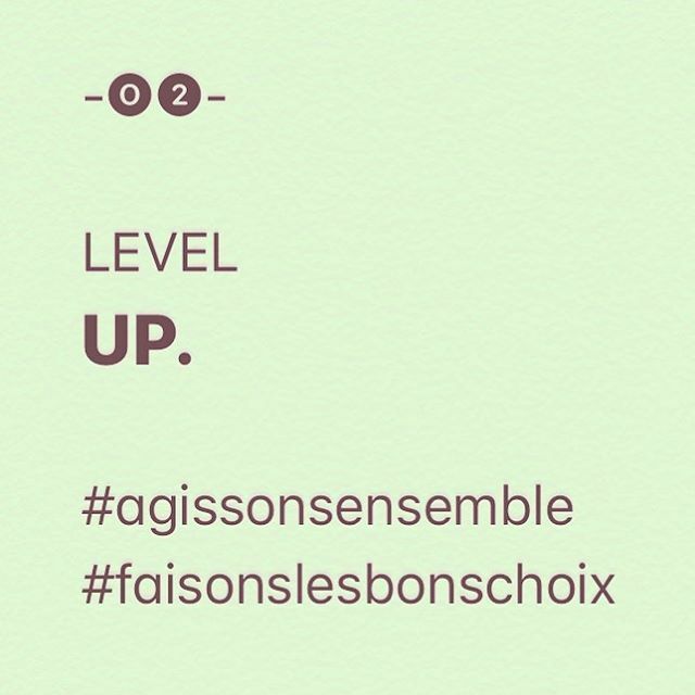 -🅞❷-
LEVEL
UP.
-
#agissonsensemble #faisonslesbonschoix #accroche #message #punchline #citation #slogan #valeurs #important #dubonsens #avenir #notreplanète #Terre #humanité #biodiversité #écosystème #biologique #stopdestruction #réchauffementclimati… ift.tt/2qQcnGu