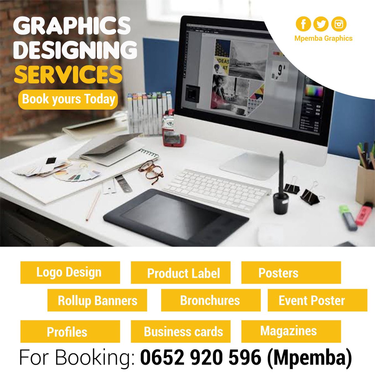 salymdev's tweet photo. Karibu ⁦@GraphicsMpemba⁩ kwa Huduma mbalimbali za Graphics
#TwitterGulio ⁦@guliotwitta⁩ https://t.co/5RP7BMyDaf