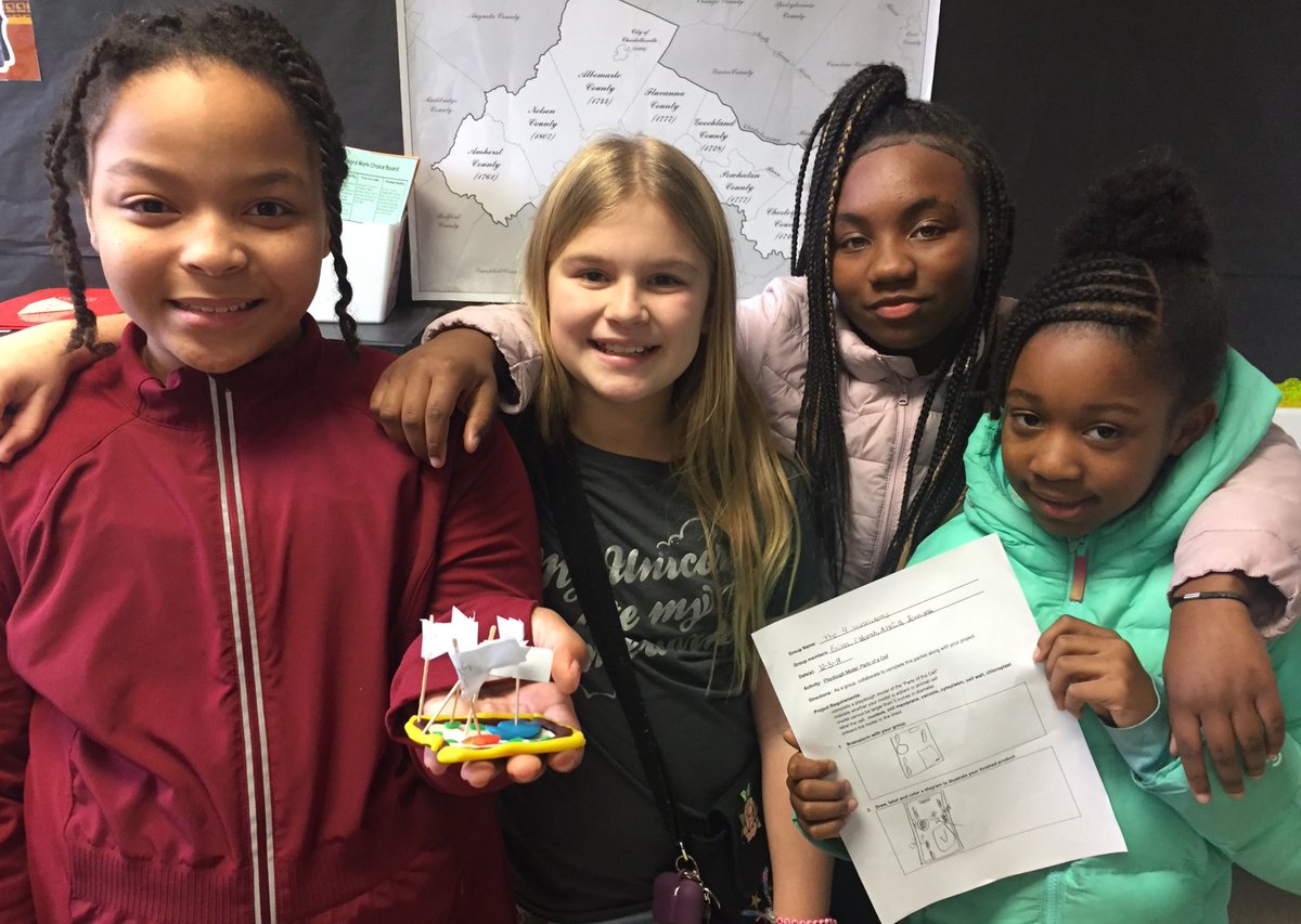 JB_Fred33's tweet photo. Awesome job 5th graders! Shout out to Ms. King and her great students who were excellent communicators and creative thinkers during our Cell Station Days! 3D models, vocabulary review, STEAM challenges, coding &amp; teamwork! Go Lions! @GlenLeaES #ESinnovate https://t.co/vJIakt8Mfw
