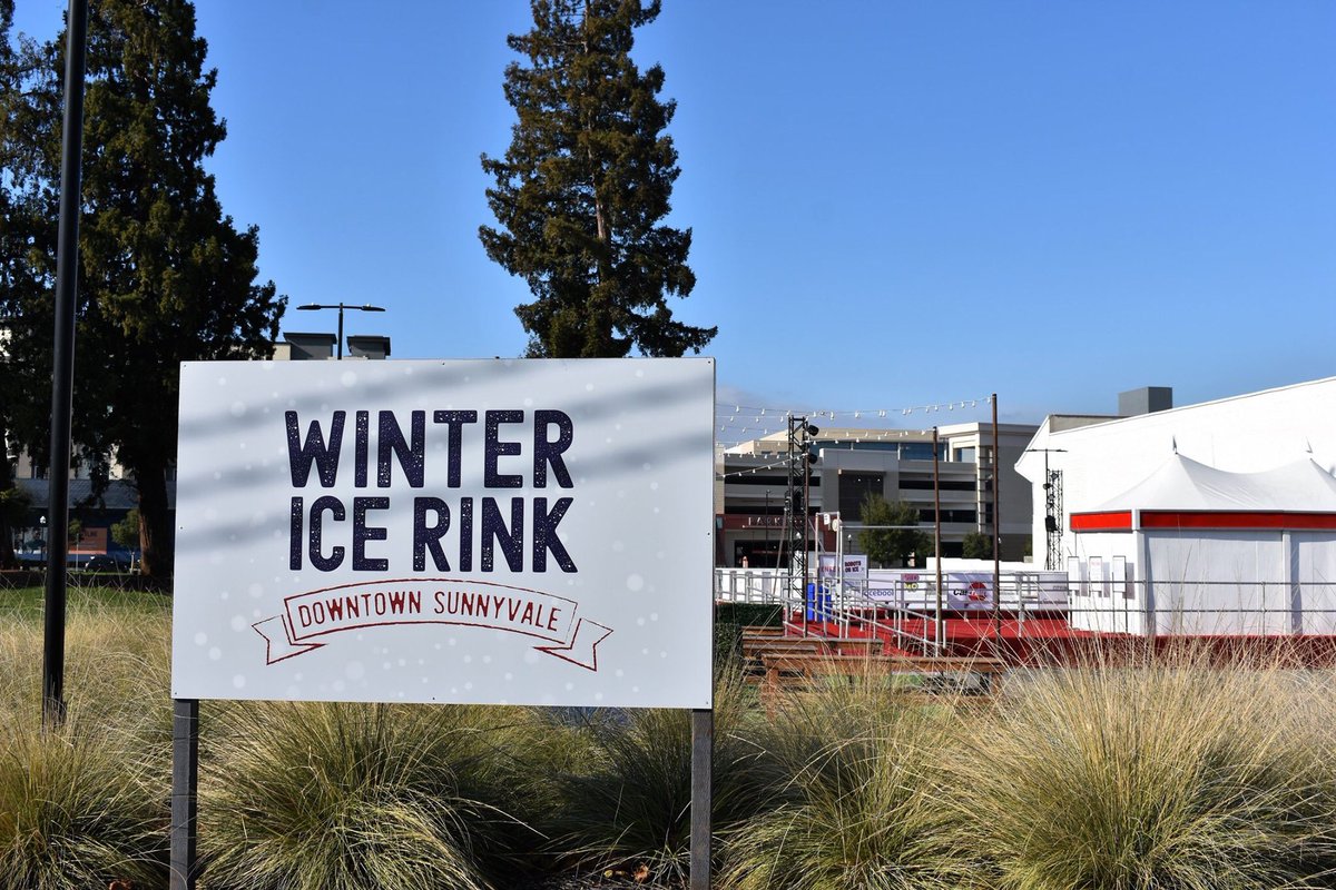 TheMapleTreeInn's tweet image. Winter Ice Rink in Downtown Sunnyvale, only a mile from @TheMapleTreeInn. This Friday, from 7-11pm, is a "Rock-n-Roll Skate Night".

The ice rink hours this week:
Mon-Thur 1pm-9:30pm
Fri - Sat 11am-10:30pm
Sunday 11am-9:30pm