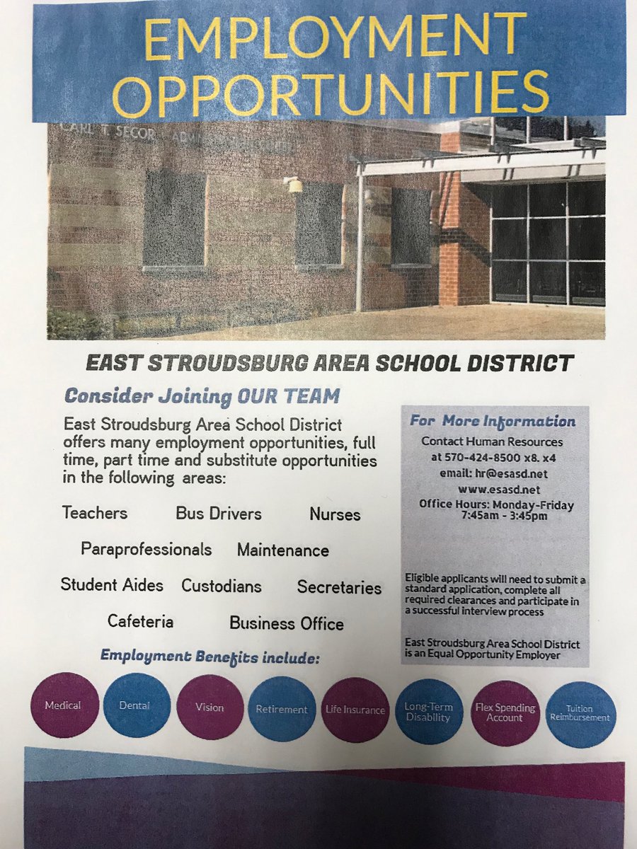 Starting to think about New Year resolutions. Think about ESASD. Share the information and opportunity.