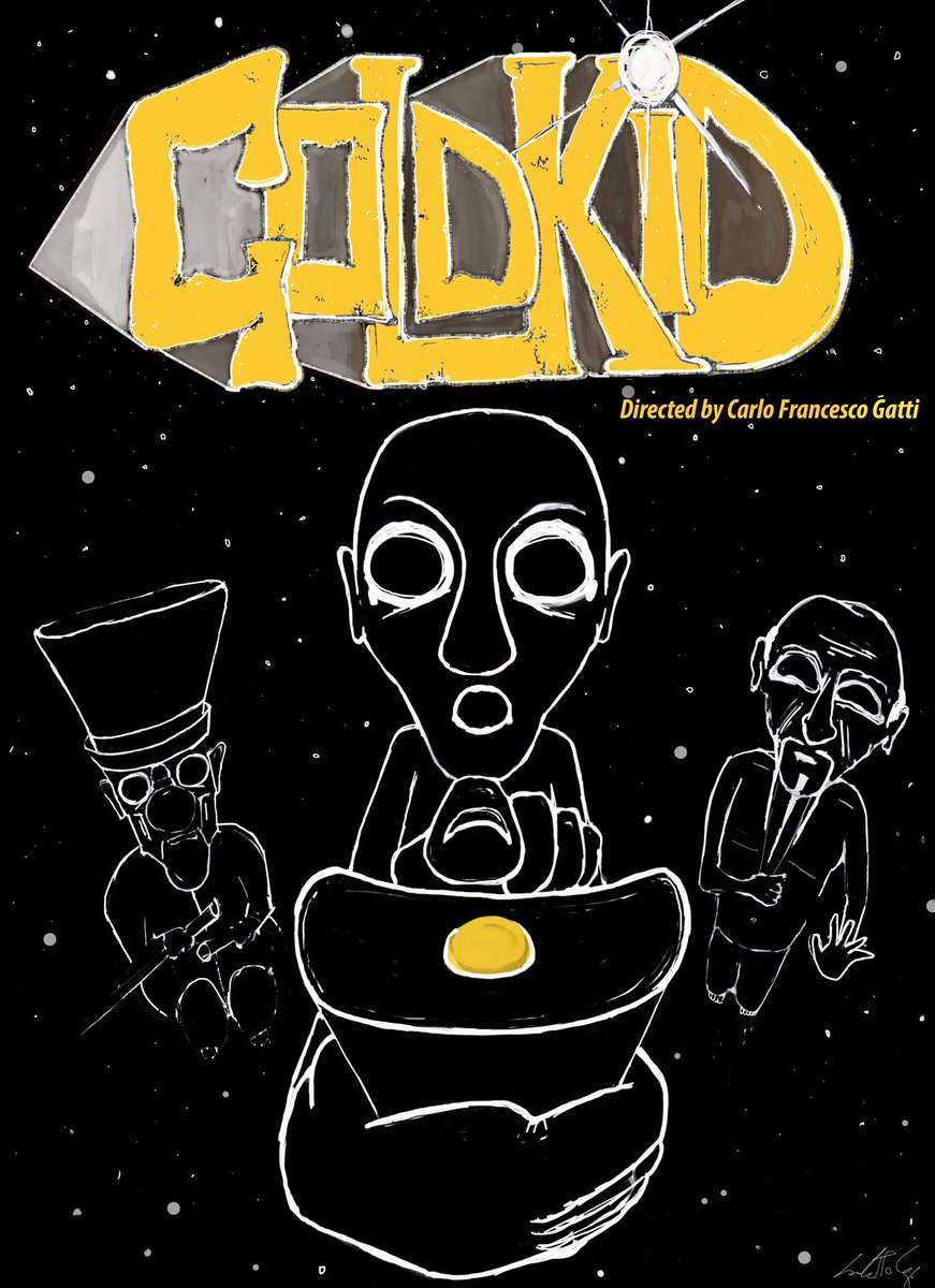 ourcarlog's tweet photo. Do you like the new Goldkid poster??? 

#goldkid #poster #shortfilm #2danimation #thisgold #FFCC00 #ftp #fps #characterart #illustration #drawing #composition #darksea https://t.co/v7ICkhE1Ta