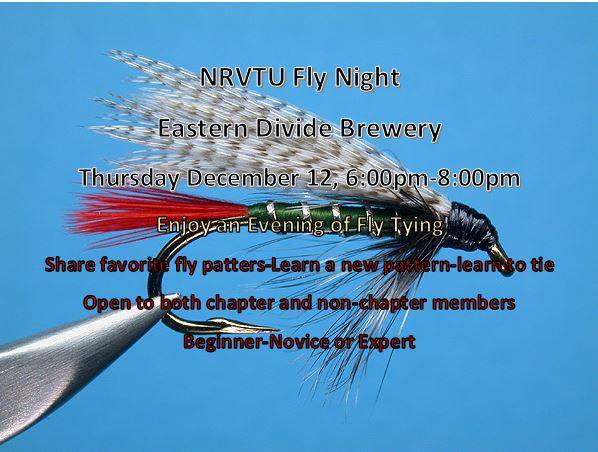 NextThreeDays.com (@next3days) on Twitter photo New River Valley Trout Unlimited Fly Night:
Join NRVTU members tonight at <a href="/EasternDivide/">Eastern Divide</a> Brewery from beginners to experts.
Don't have to be a member to attend.
nextthreedays.com/FeaturedEventD… New River Valley Trout Unlimited Fly Night:
Join NRVTU members tonight at <a href="/EasternDivide/">Eastern Divide</a> Brewery from beginners to experts.
Don't have to be a member to attend.
nextthreedays.com/FeaturedEventD…