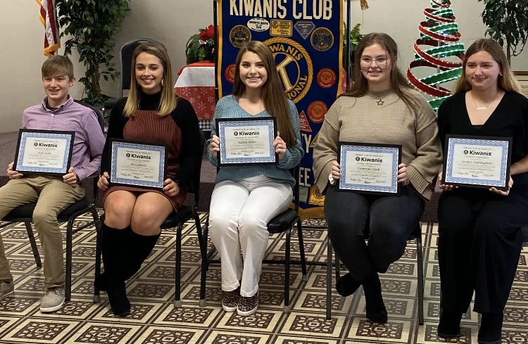OCCHS  December Kiwanis Students of the Month