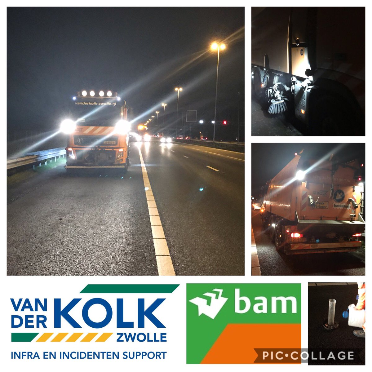 BrianSpijkerman's tweet photo. Ook de vluchtstrook is onderdeel van de weg en dient schoon te zijn. Mannen de nacht in en drukdoende met reinigen Zoab op de A12.
https://t.co/JYmf1C7Lpv
#BAM #samenwerken #zoab #reinigen #wegdekreiniger #kolkzwolle #oranjeleger #orangepower #trots https://t.co/xRwfaDGMv5