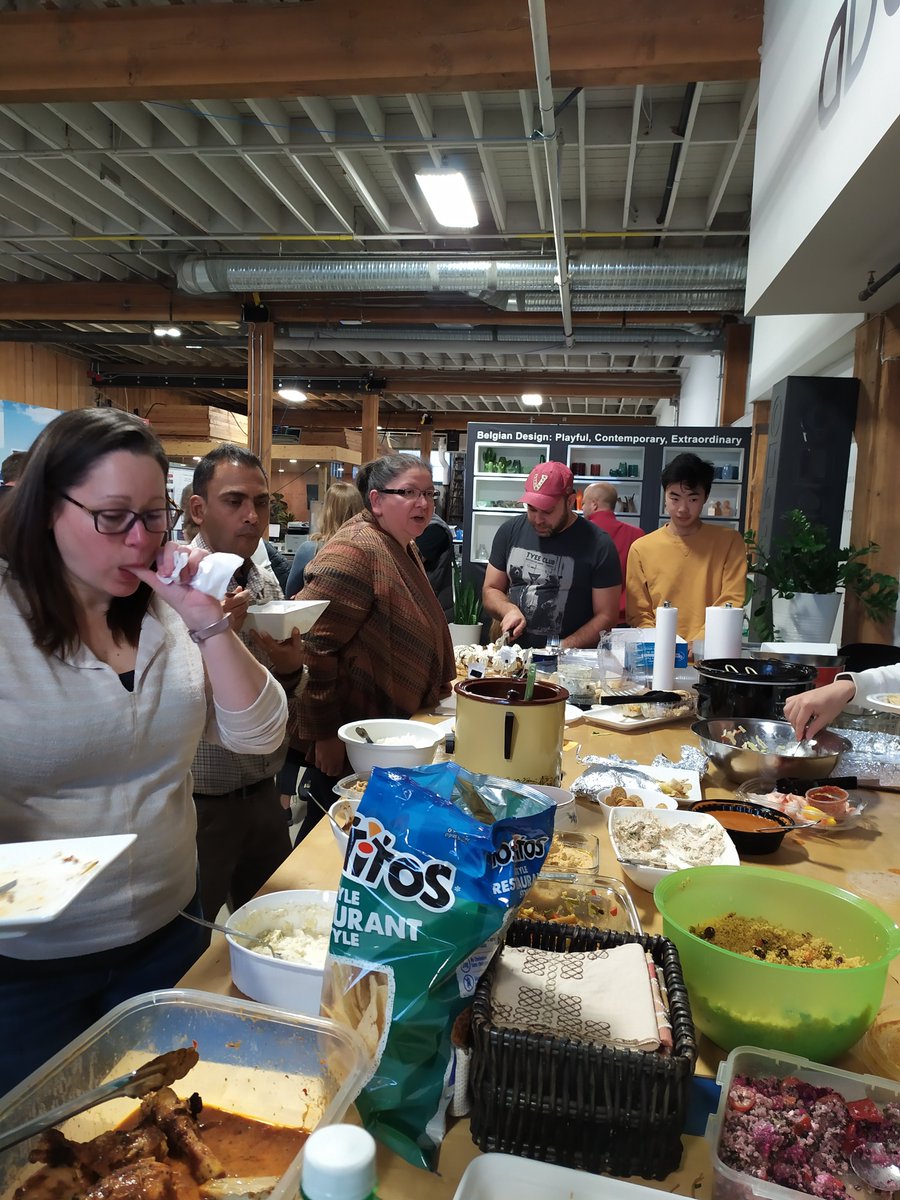 When companies share spaces... POTLUCKS get extremely resourceful! Happy Winter gatherings to all companies &amp; individuals. It's time to celebrate successes! #HappyHolidays