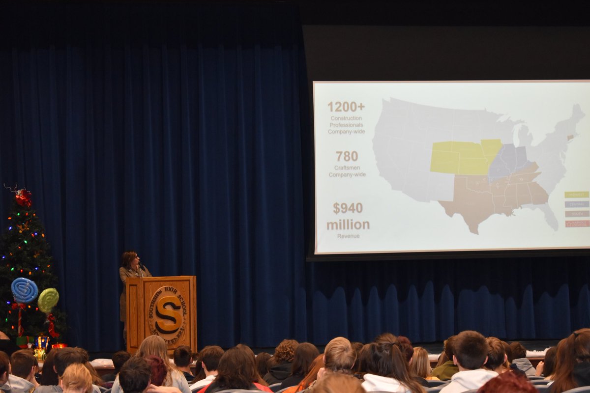 ⁦We had a blast today sharing our ⁦<a href="/NabholzCorp/">Nabholz</a>⁩ stories with ⁦<a href="/Southside_SD/">Southside Schools</a>⁩ students! We’re always impressed with the students #projectfuturestory! #bettertogether #nabholzcares