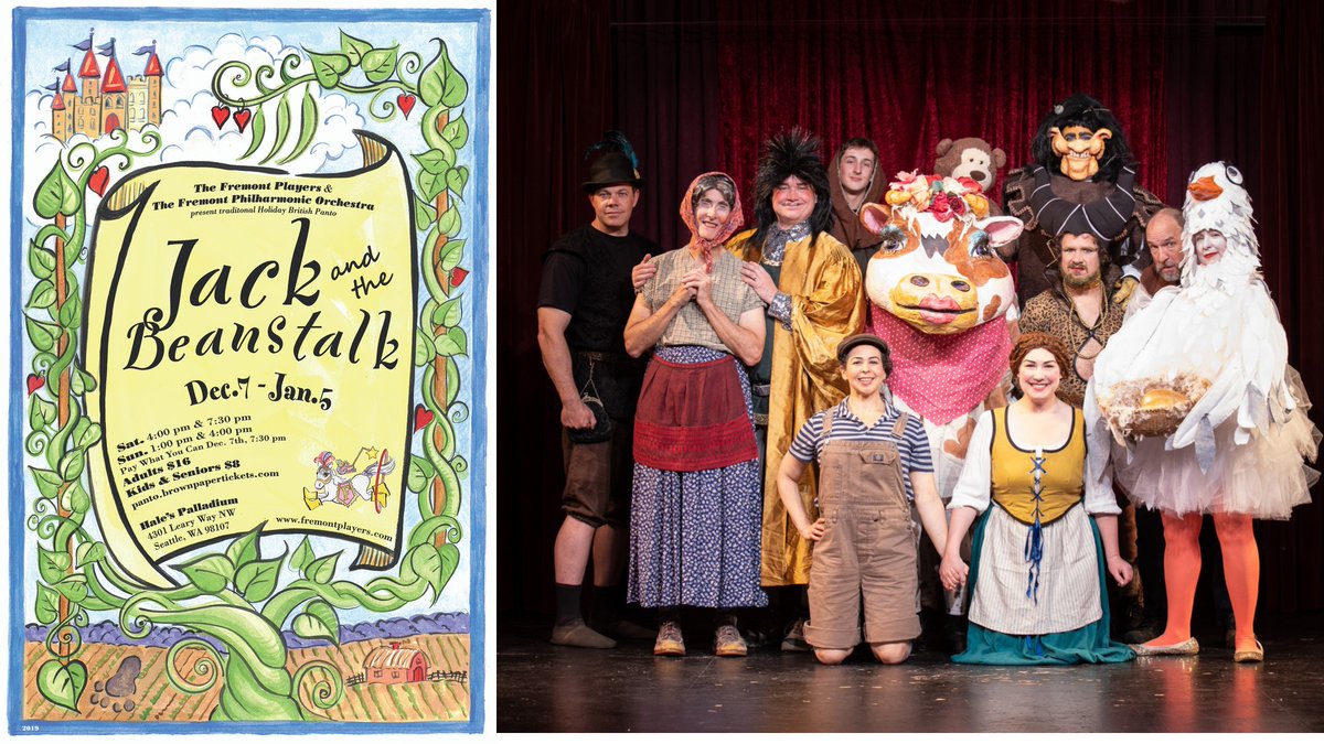 Friends -
As we celebrate the approach of the holiday season, we here at Hale's also celebrate the return of the Fremont Players' Panto! This year presenting Jack and the Beanstalk!
2 shows on Saturday, 2 shows on Sunday - tickets at panto.brownpapertickets.com