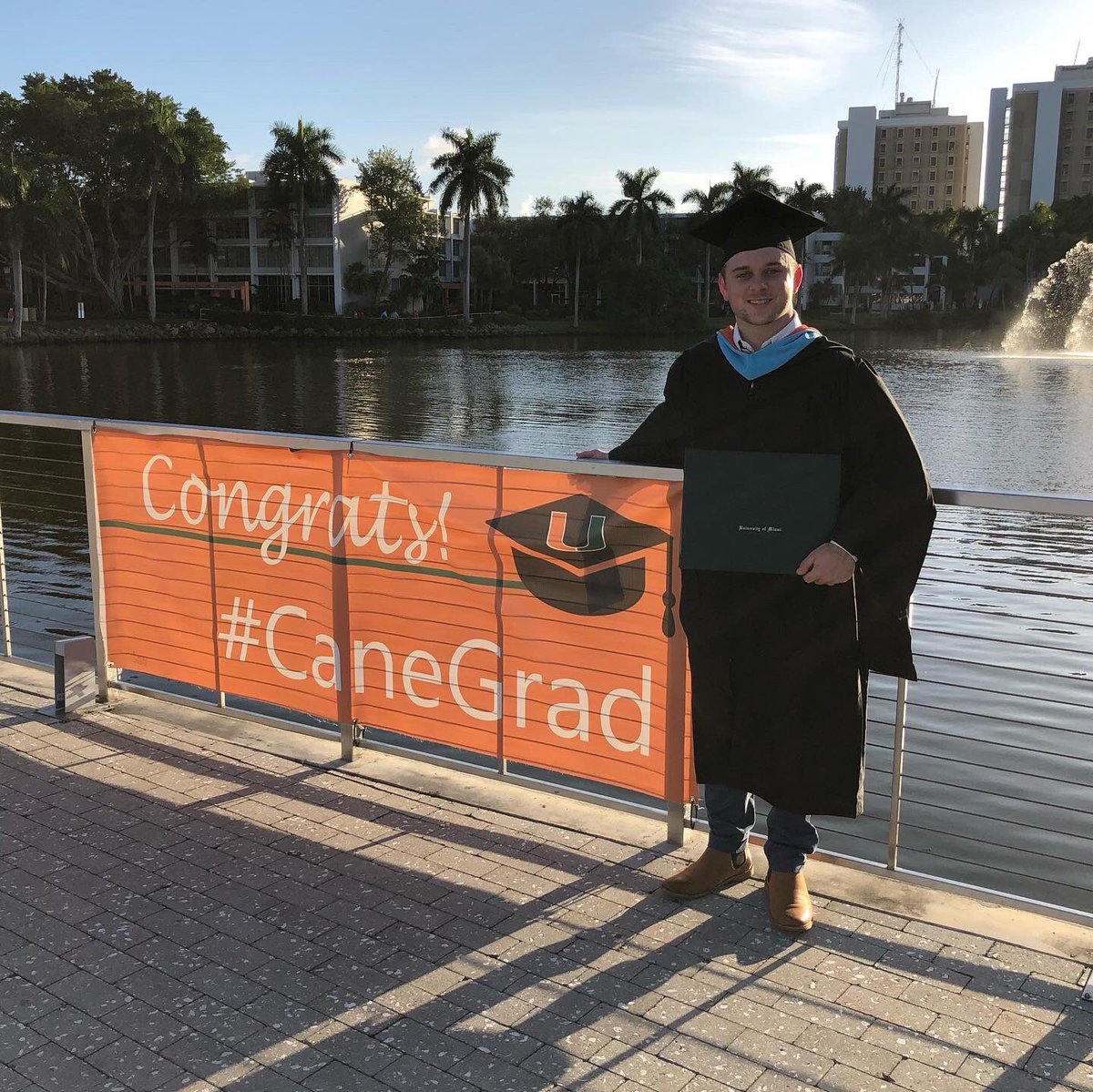 Degree #3! Had a lot of busy days trying to balance owning a company by day and taking classes at night the last year and half. I loved every second of the <a href="/UMiamiSPAD/">UMiami Sport Admin</a> program and my time back at #TheU