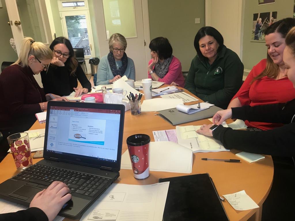 elc_stirling's tweet photo. Learning together with @fallinnu, Killin Nursery, @DunblaneNature and Bright Beginning Stirling. #dataimprovement #FactsStoryActionImpact @JacWard7 @ir_eene https://t.co/sUIucmYK1n