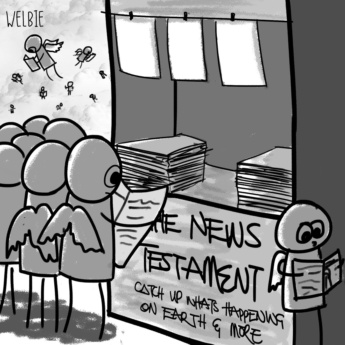 welbie_'s tweet photo. Heaven's news stand in the morning. https://t.co/WlHysQS3So