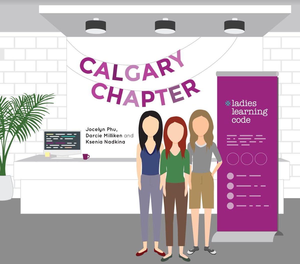 JocelynPhu's tweet image. #TBThursday vibes from @natacoops @learningcode's 2016AR & reminder there's still work for @learningcodeyyc to do to make #STEM more diverse/inclusive. Mad❤️ to our volunteers & co-conspirators @PlatformCalgary @Garmin @IBMCanada @AssemblyCS @goclio @5hel2l2y @benevity + #yyctech