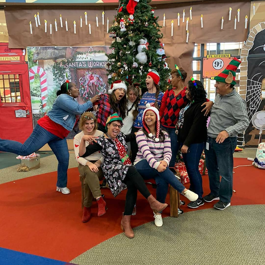 J_Vazquez_3's tweet photo. The most amazing team ever, I would be lost without each one of them. There are not enough words that describe how thankful I am to each one of them. #2graderocks #bestteamever #lovethem #weteachlittlepeople #teacherlife #aliefleads @AliefISD @Horn_Dream_Big https://t.co/6dbDqkGkyS