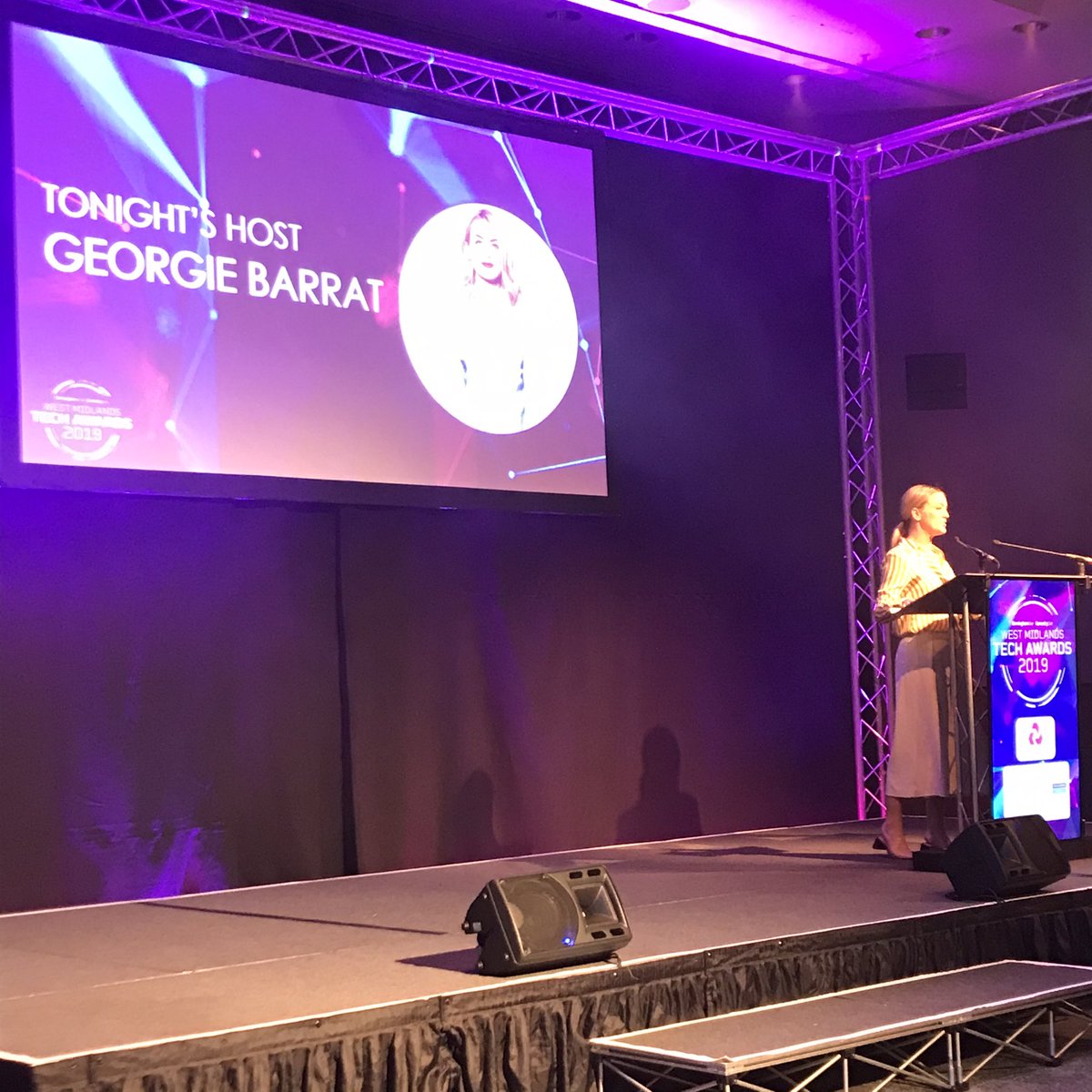 PamSheemar's tweet photo. #WMTECH19 Delighted to be at the West Midlands Tech Awards & to meet absolute legend @GeorgieBarrat tech presenter & The Gadget show host๐Celebrating Birminghamโs digital future and innovative businesses. Well Done to all the finalists and winners. #Proud NatWest Sponsors ๐ https://t.co/Yx1H8qLvfG
