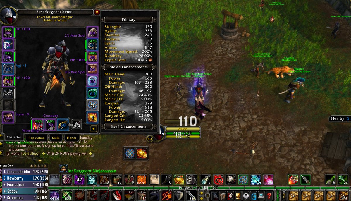 Theximshow's tweet photo. Got my DON JULIO BAND in WOW classic yesterday at 3pm E.T : 30 hours grind :) 
#wowclassic
#repfarming
#alteracvalley
#rogue https://t.co/KLCV8eQfWr