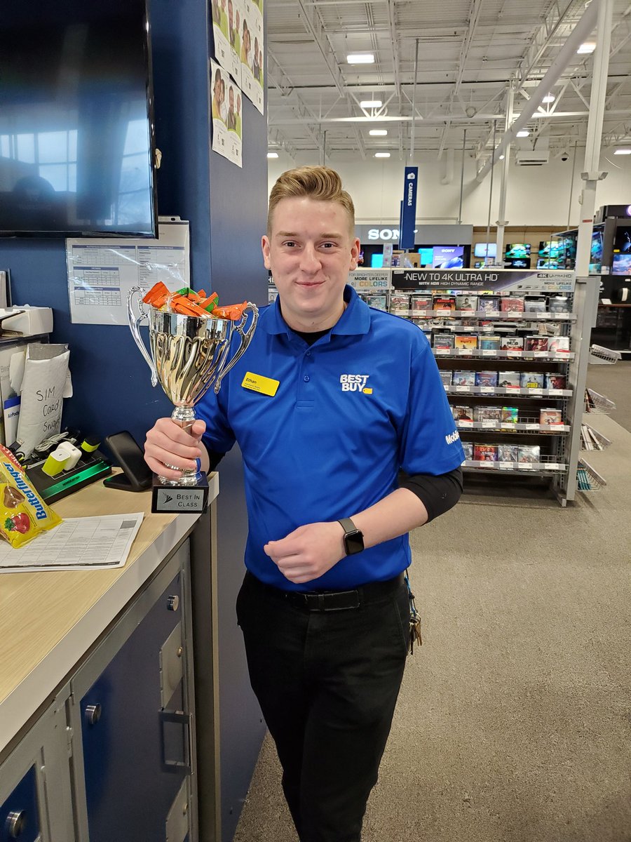 Rochester Best Buy holds onto the traveling trophy for the second month in a row! Time to bring it this month!  Let's keep it here for a while! <a href="/PrezKLRB/">Tony Bauer</a> <a href="/kimwhite4/">kim white</a> <a href="/mmcmahon09/">Michael McMahon</a>