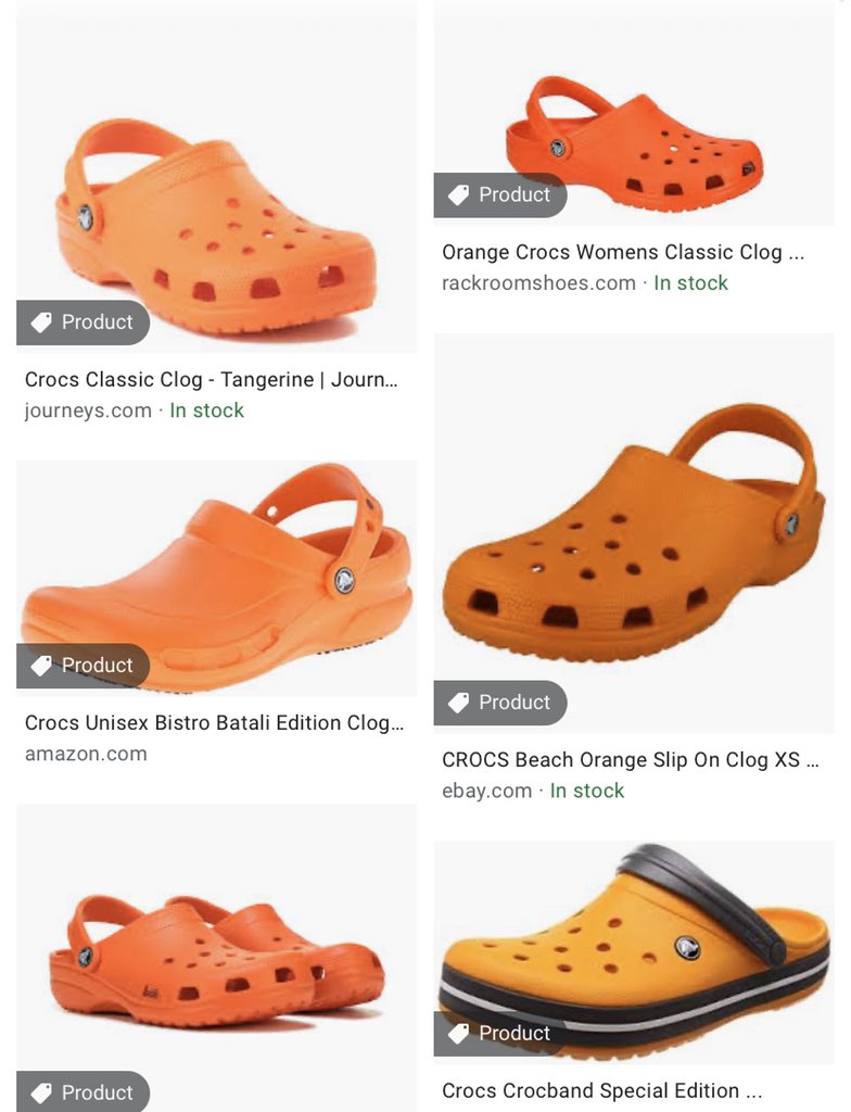 orange crocs journeys