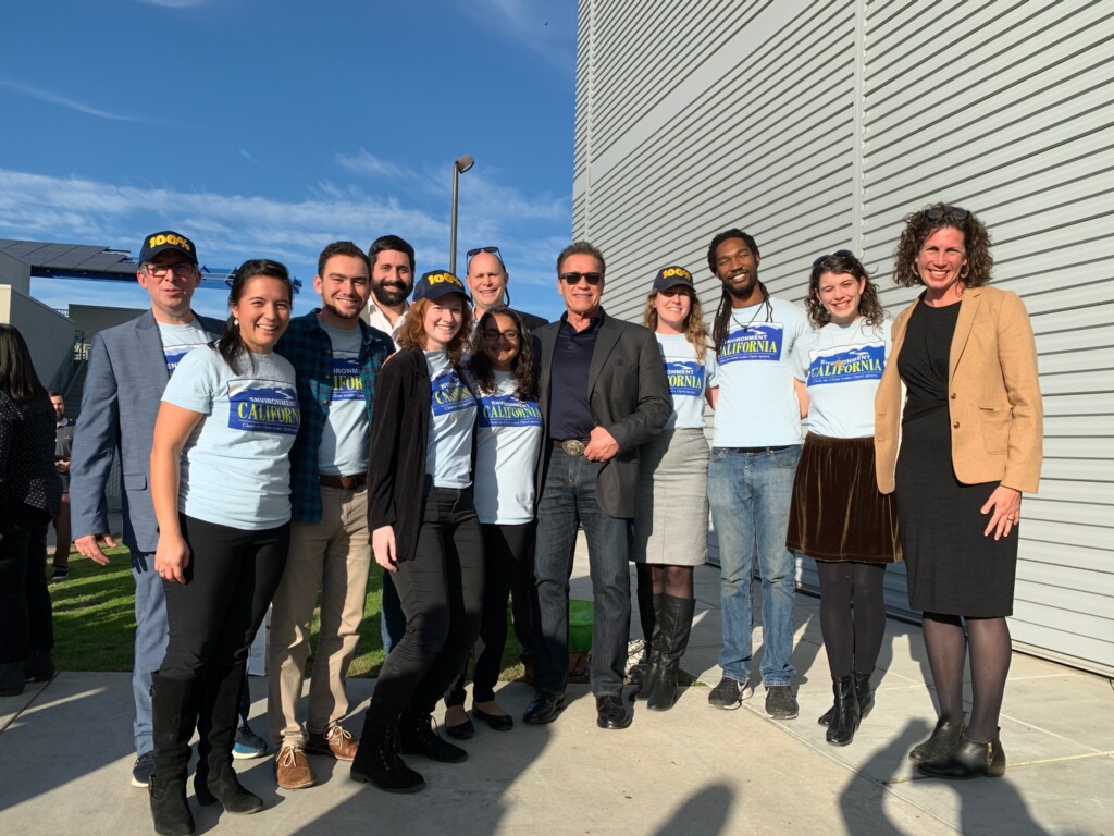 EnvCalifornia's tweet photo. Today was an inspiring glimpse into what is possible when we come together and work toward the vision of a sustainable society. Thank you Gov. @Schwarzenegger for celebrating CA's #MillionSolarRoofs with us and for making this amazing milestone possible! https://t.co/TIBkrzqrik