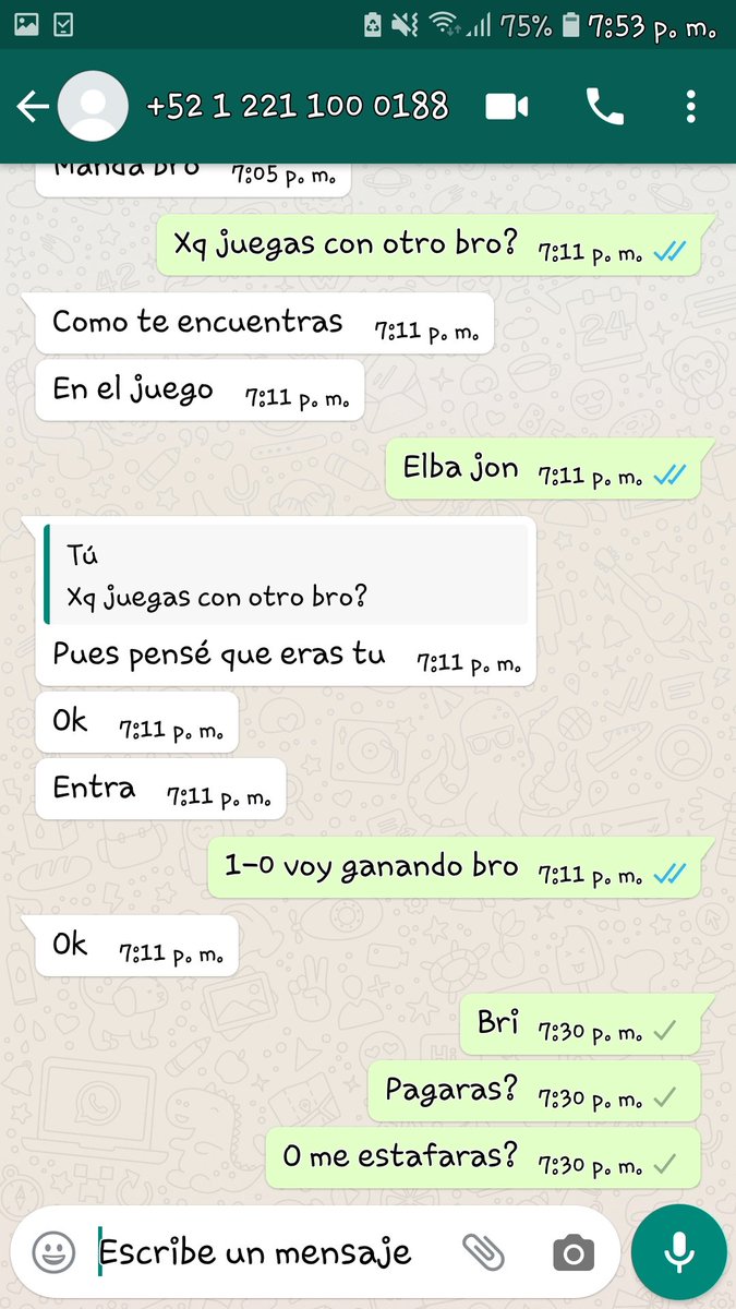 Hola Comunidad de <a href="/ClashRoyaleES/">Clash Royale ES</a> en el dia de hoy la rata de <a href="/THIAGOELCRACK11/">THIAGO EL CRACK</a> me desafio a un bo5 Y el ganador se llevaria 5usd de premio,yo le gane y me bloqueo de todos lados y no pago.
Ayuda <a href="/CopaLegendaria_/">Copa Legendaria Cr #QuedateEnCasa🏠</a> <a href="/ayudocomunidad/">Ayudamos Comunidad ♥️</a> <a href="/AyudaJugador/">Ayuda Jugador</a> 
Aca abajo dejo pruebas