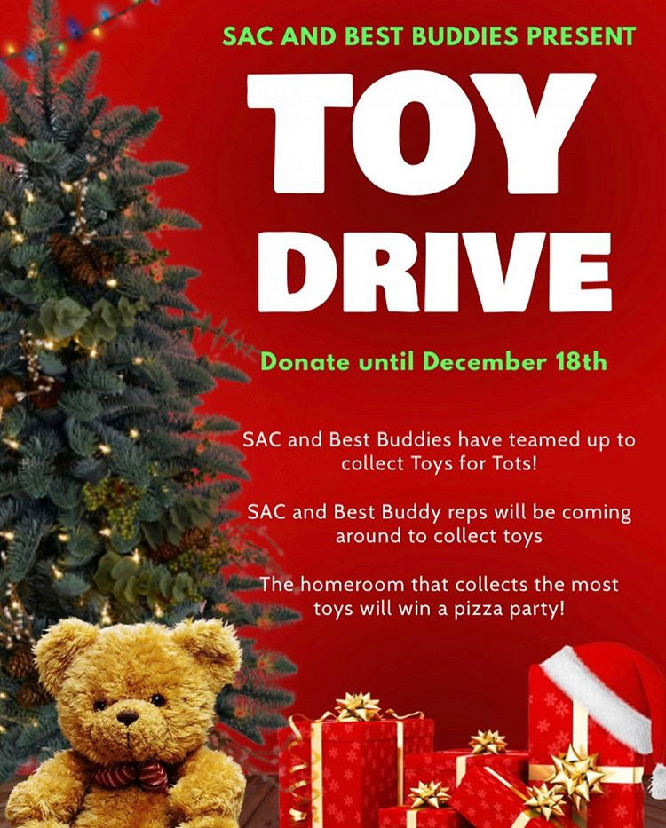 Hey HB, 
We are happy to announce that this holiday season we have teamed up with SAC to collect Toys for Tots! The homeroom that collects the most toys, wins a pizza party. Join us in giving back this holiday season! Happy Holidays HB❤️ <a href="/HMBSSBlizzards/">Harold M. Brathwaite</a> <a href="/BestBuddiesCND/">Best Buddies Canada</a> <a href="/hb_sac/">HMBSS SAC</a>
