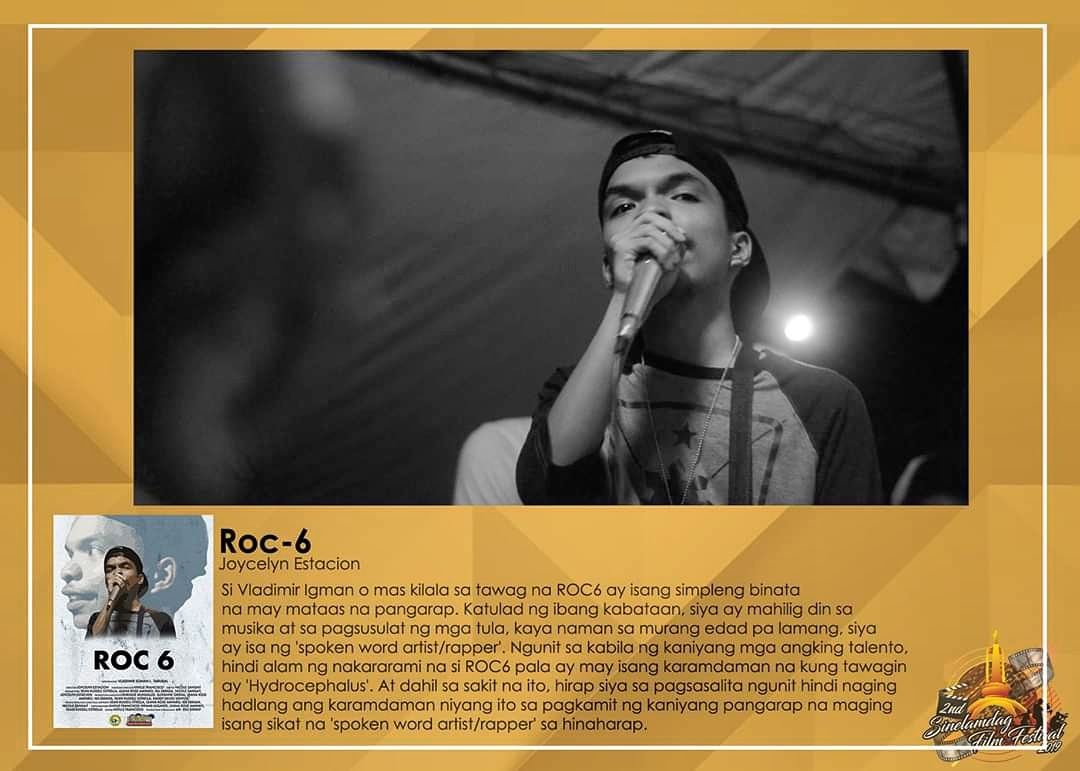 titikpoetry's tweet photo. Isang mainit na pagbati kay Vladimir Igman Lara Tarubal o mas kilalang Roc-6 sa pagkapanalo ng BEST DOCUMENTARY FILM sa 2nd Season ng Sinelamdag Film Festival nito lamang December 9, 2019 na ginanap sa CityMall Cinema - Koronadal, South Cotabato.

#SFF2019
#SinelamdagFilmFestival https://t.co/GRaSL8Foy5
