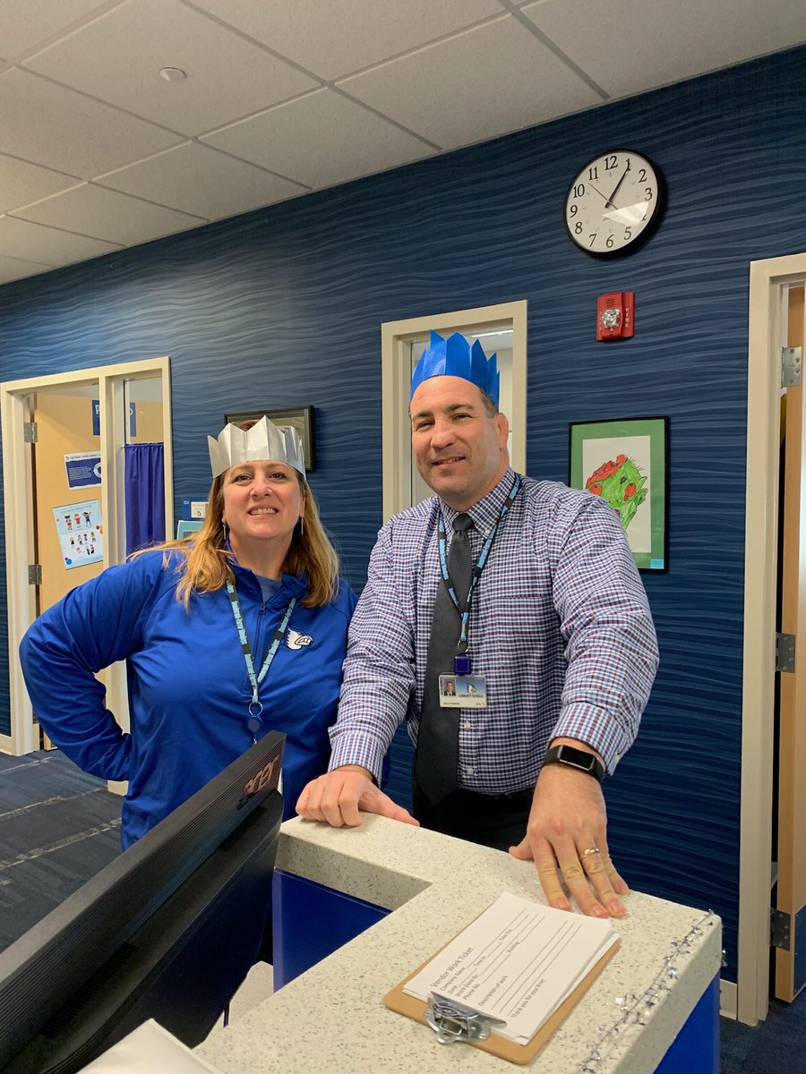 jkeeler7's tweet photo. You know you’ve got a great Superintendent when he doesn’t even flinch when you ask if he wants to join in the holiday themed dress up day. :) Thanks Dr. Powers! https://t.co/z6Bnv3BRvP