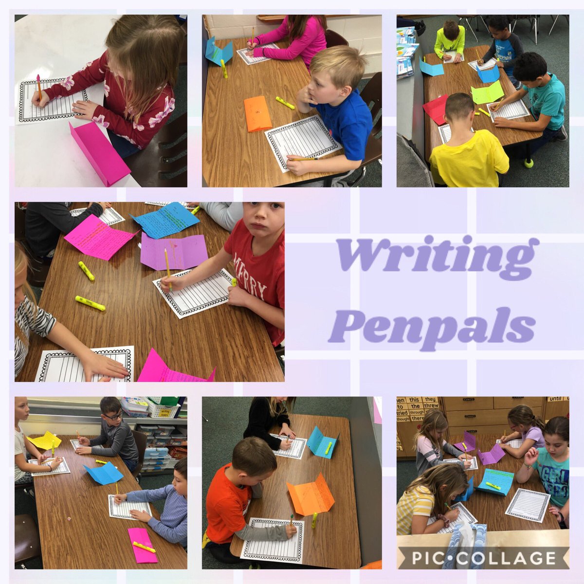 BFroadrunner's tweet photo. Today I had the opportunity to watch @johnson2bf Ss write letters to their 6th-Grade Penpals!  They were so excited to write them back!  #learningatBF https://t.co/Xy7BOWmBcd