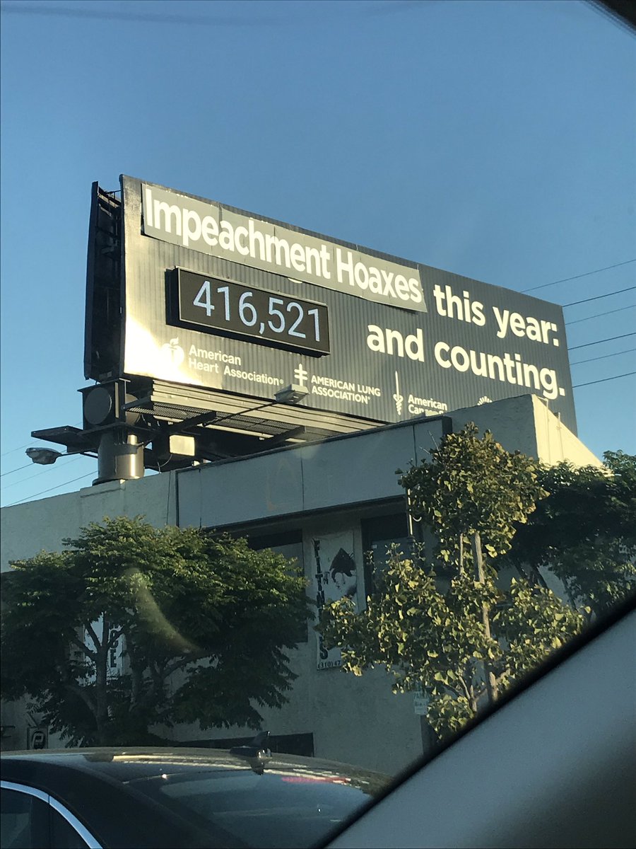 Annnd counting! 😂 <a href="/dbongino/">Dan Bongino</a> RT <a href="/urbeardtho/">d</a>: Someone, um, altered the smoking deaths billboard on Santa Monica.