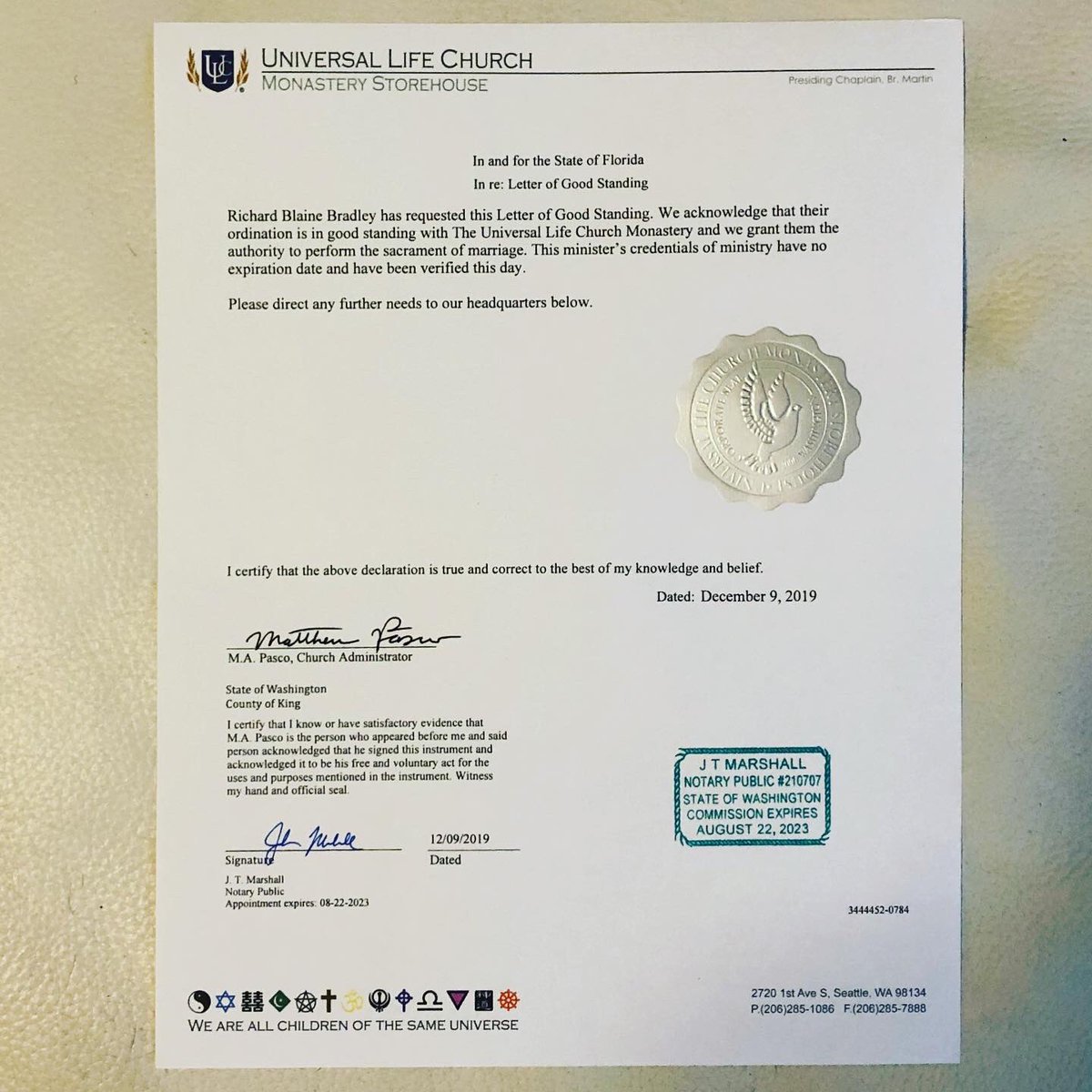 RealHRH_Richard's tweet photo. @Pontifex @churchofengland @synod @JustinWelby Documents record & mark joining of #Priestly Line upon becoming a #minister with #Kingly Line in my person. I am of the #LineOfDavid & descendant of #Jesus’s blood - #Prophesy again fulfilled!
#Glory to #Yahweh,
8ن
Dieu est mon droit https://t.co/57mOvv5PZ6