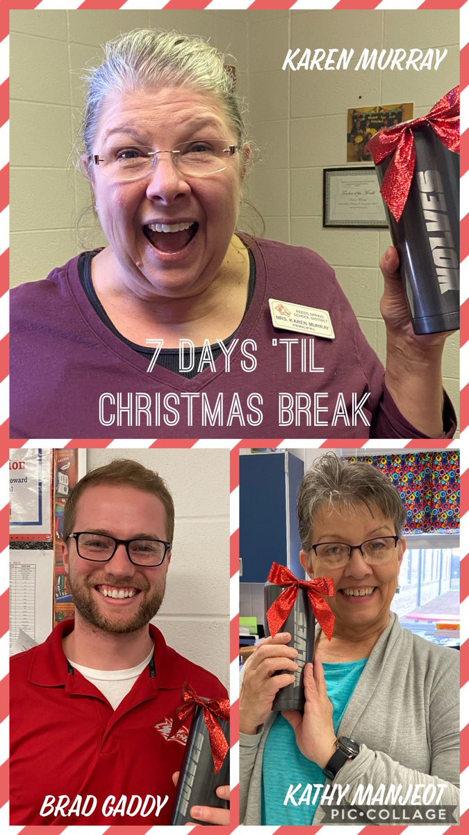 🎤🎼On the 7th day ‘til Christmas break, the elves brought to me, a tumbler for my coffee or tea! ☕️ <a href="/RSWolves/">Reeds Spring Schools</a>  #ONEwiththePACK