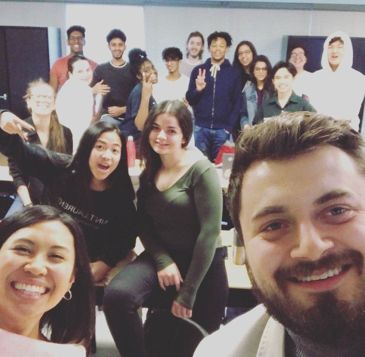 Merton_HCDSB's tweet photo. Throwback to Module 2...Miss Morales and Mr. Zafiridis are pictured taking a selfie here with their class to end off Module 2 on such a positive note! 📸 @hcdsb @KostaZafiridis #throwbackthursday #adulted #interdisciplinarystudies #socialsciences #researchandwriting 😄 https://t.co/4JQmkPBlI2