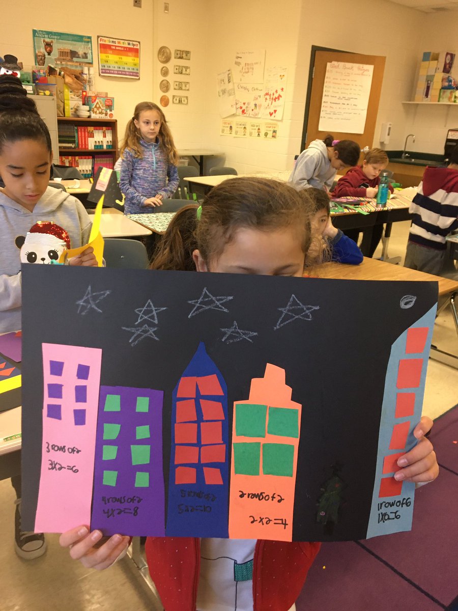 Students made “array cities” to show off their multiplication skills! <a href="/SeldensLanding/">seldens.landing.es</a>
